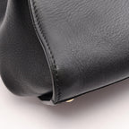 Fendi Peekaboo Large 2-Way Black Leather Handbag — view 7