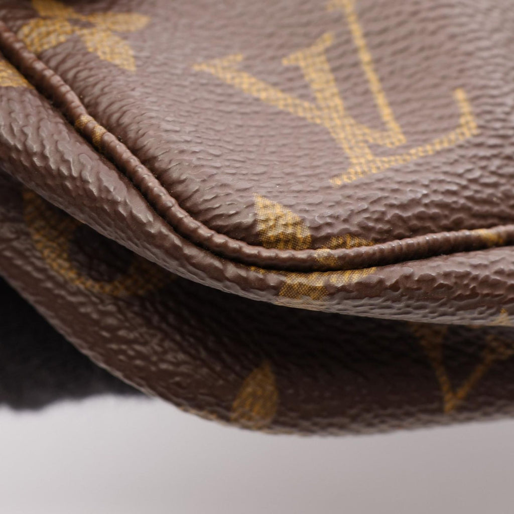 Louis Vuitton Pochette Accessory Soir Canvas Leather Handbag — view 8