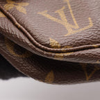 Louis Vuitton Pochette Accessory Soir Canvas Leather Handbag — view 8
