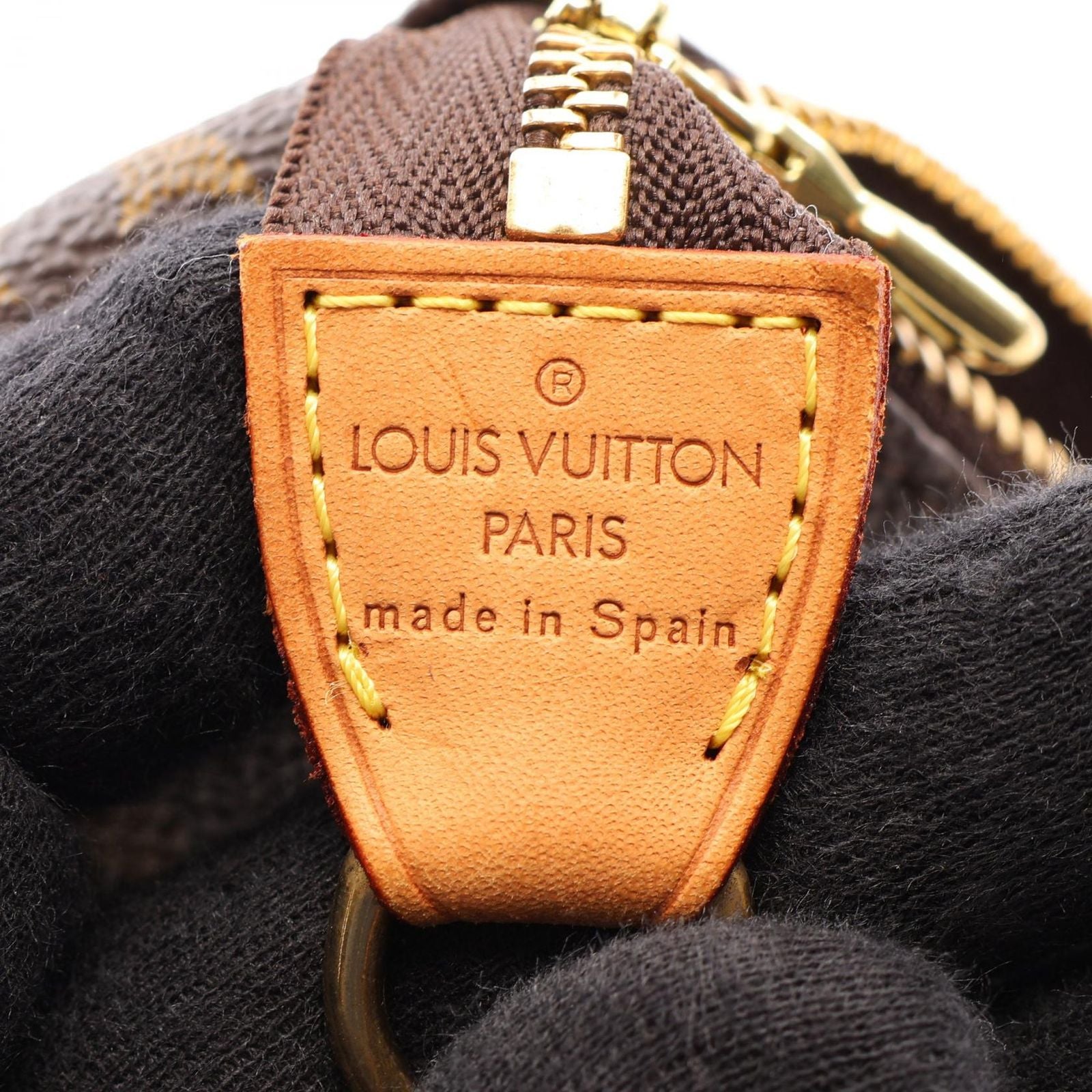 Louis Vuitton Pochette Accessory Soir Canvas Leather Handbag — view 4