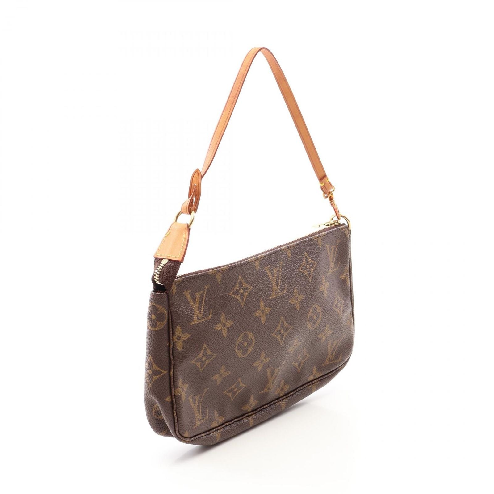 Louis Vuitton Pochette Accessory Soir Canvas Leather Handbag — view 2
