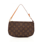 Louis Vuitton Pochette Accessory Soir Canvas Leather Handbag