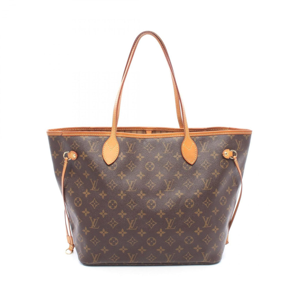 Louis Vuitton Tote Bag Neverfull MM Monogram Canvas Leather