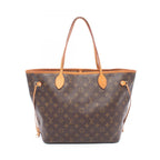 Louis Vuitton Tote Bag Neverfull MM Monogram Canvas Leather