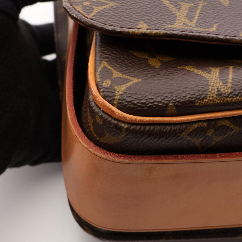 Louis Vuitton Shoulder Bag Cartouchiere GM Canvas Leather — view 8
