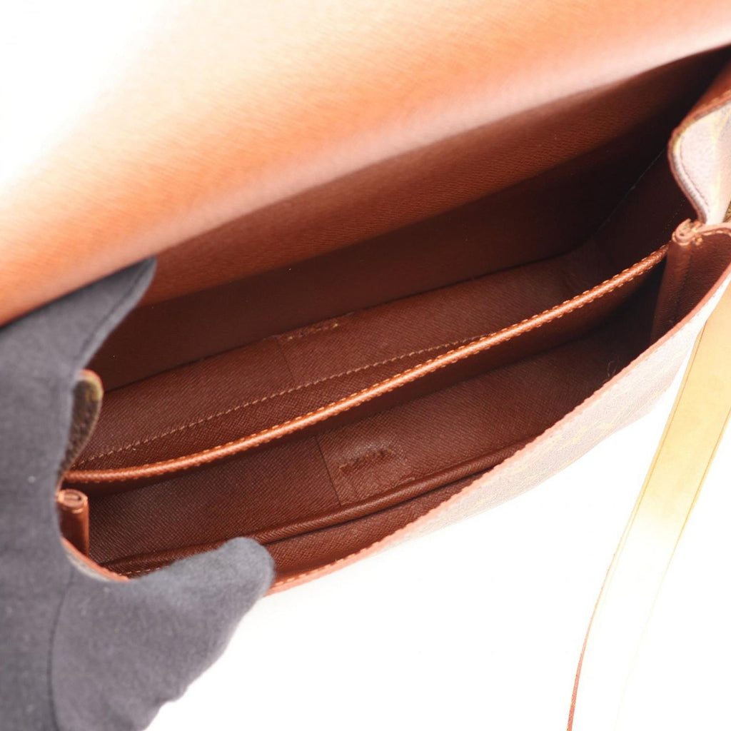 Louis Vuitton Shoulder Bag Cartouchiere GM Canvas Leather — view 3