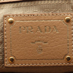 Prada Tote Bag 2-Way Beige Leather — view 4