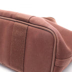 Hermes Handbag Valparaiso PM Dark Brown Leather Canvas — view 6