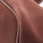 Hermes Handbag Valparaiso PM Dark Brown Leather Canvas — view 7
