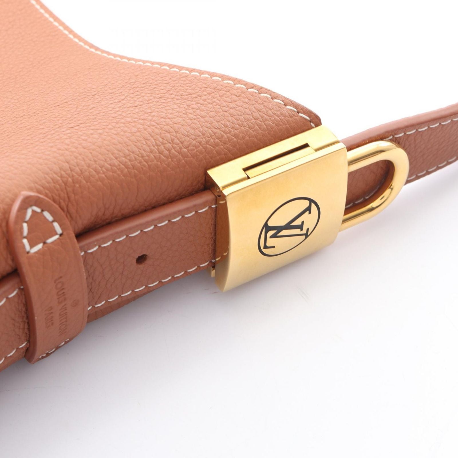 Louis Vuitton Shoulder Bag Lowkey Hobo PM Cognac Leather — view 7