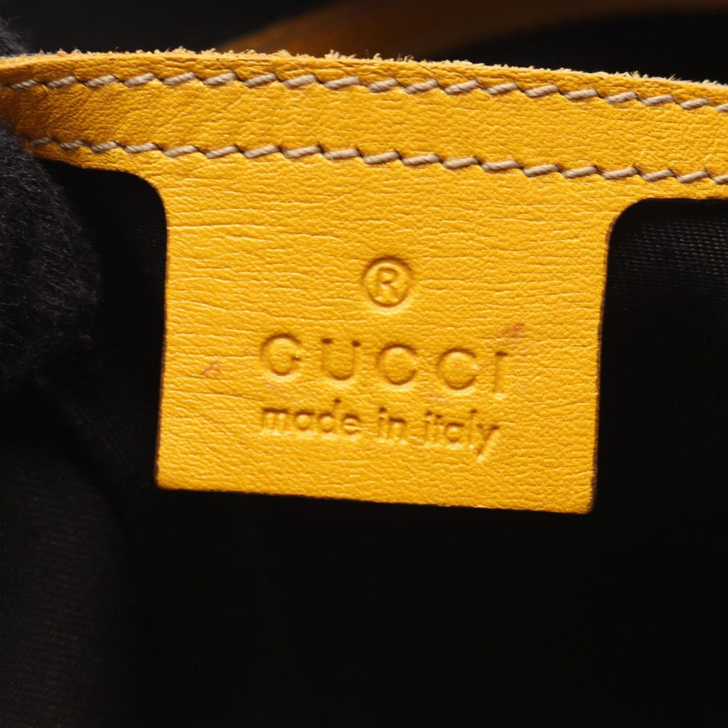 Gucci Tote Bag GG Supreme White Yellow Canvas Leather — view 4