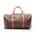Celine Boston Bag Macadam Bag Brown Canvas Leather