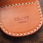 Celine Boston Bag Macadam Bag Brown Canvas Leather — view 4