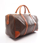 Celine Boston Bag Macadam Bag Brown Canvas Leather — view 2