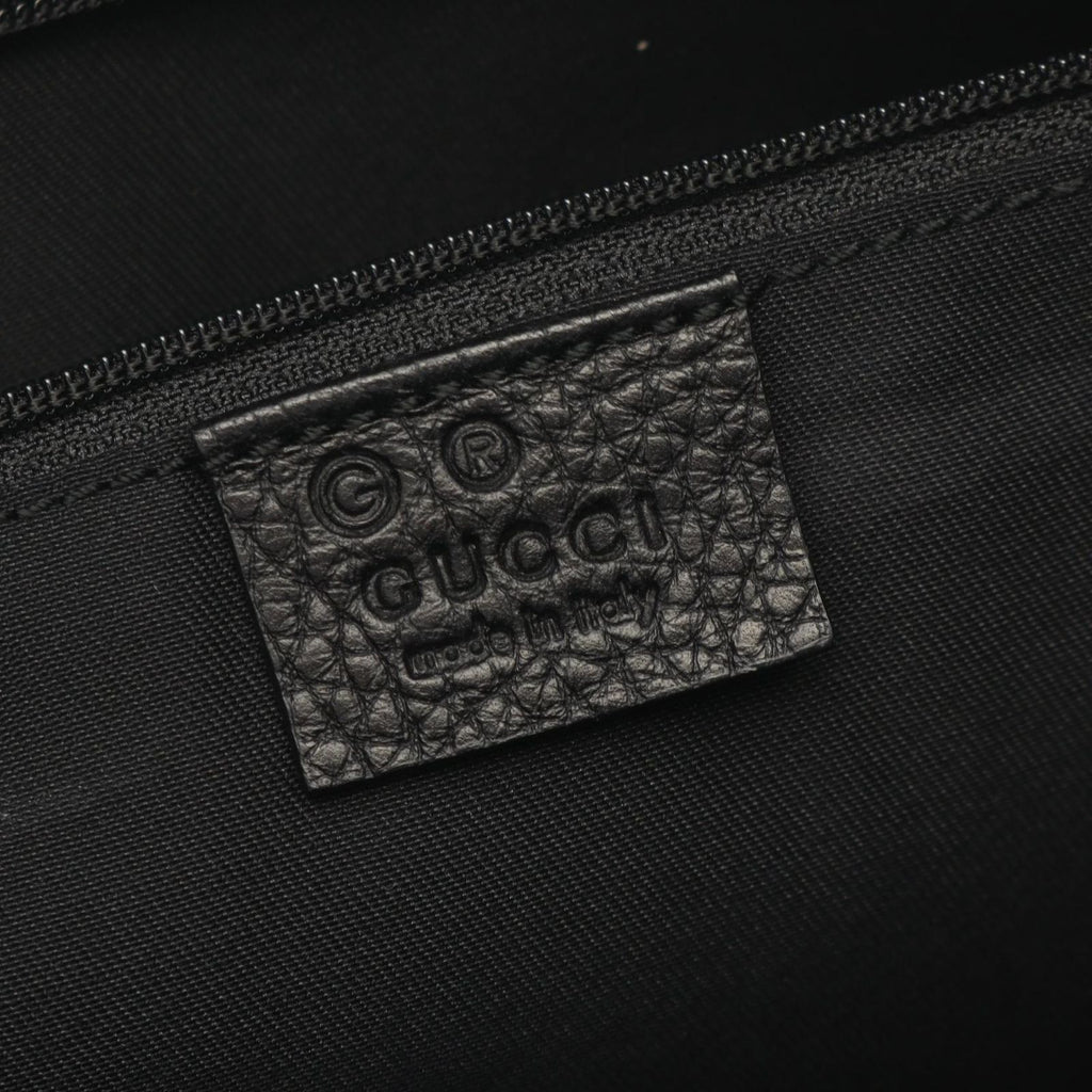 Gucci Tote Bag Abbey GG Pattern Black Nylon Leather — view 4