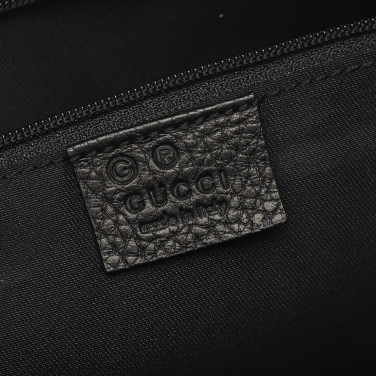 Gucci Tote Bag Abbey GG Pattern Black Nylon Leather — view 4