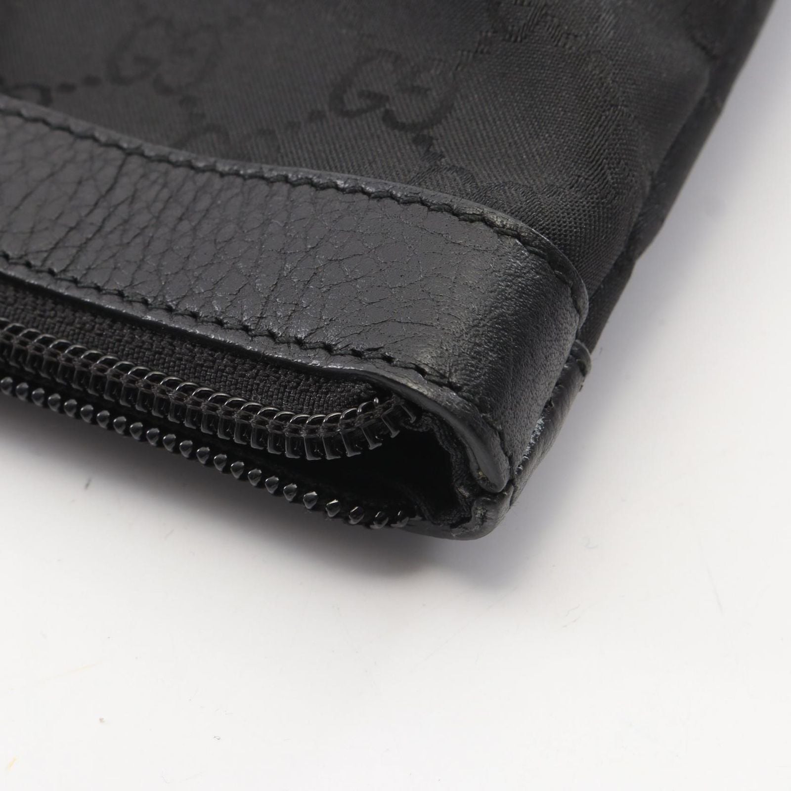 Gucci Tote Bag Abbey GG Pattern Black Nylon Leather — view 8
