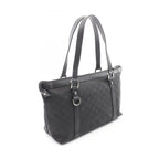 Gucci Tote Bag Abbey GG Pattern Black Nylon Leather — view 2