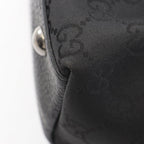 Gucci Tote Bag Abbey GG Pattern Black Nylon Leather — view 5