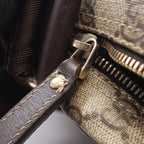 Gucci Shoulder Bag GG Supreme Beige Brown Canvas Leather — view 7