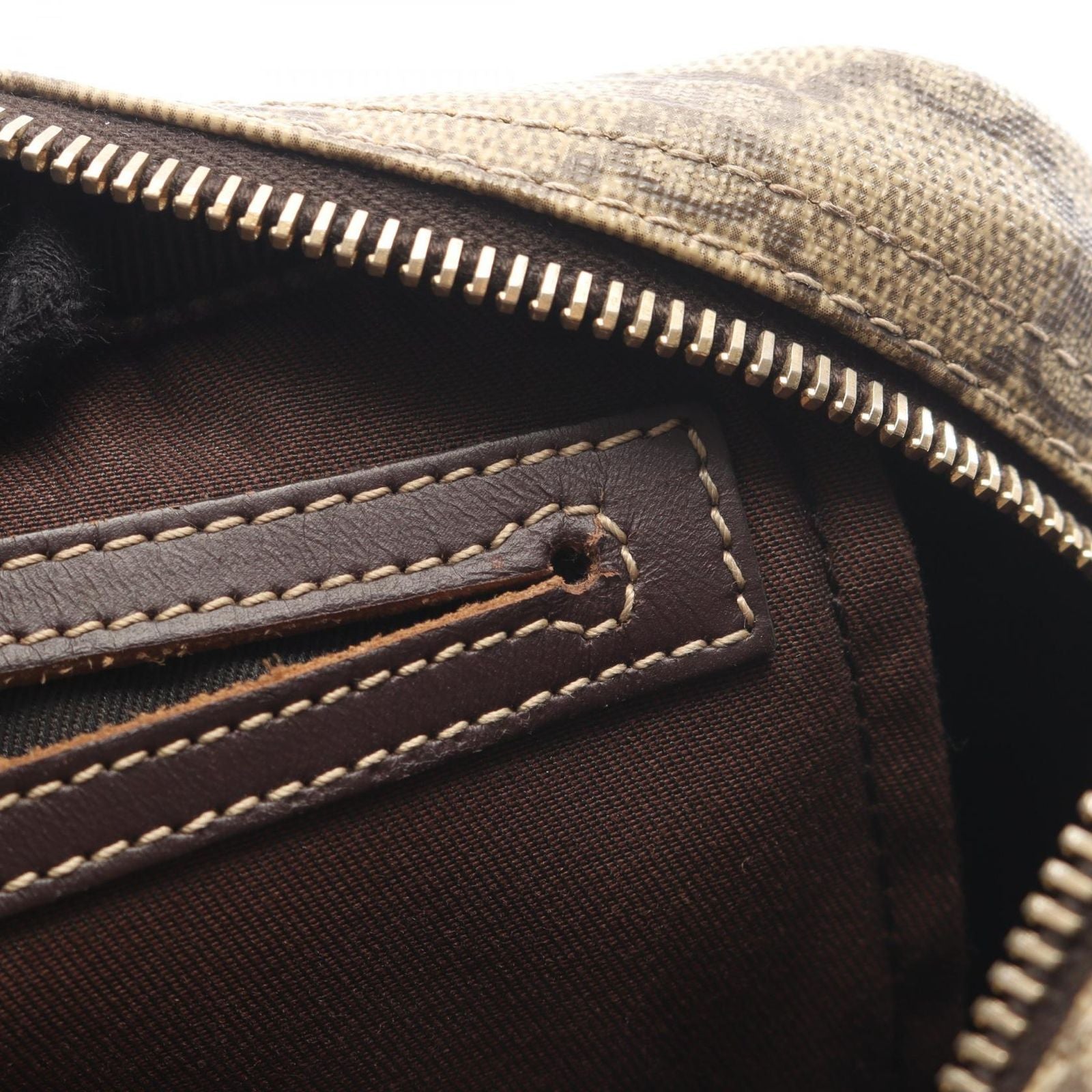 Gucci Shoulder Bag GG Supreme Beige Brown Canvas Leather — view 8