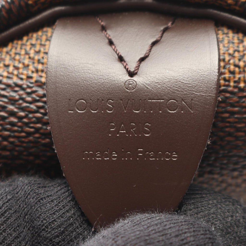 Louis Vuitton Speedy 30 Damier Ebene Canvas Leather Handbag — view 4