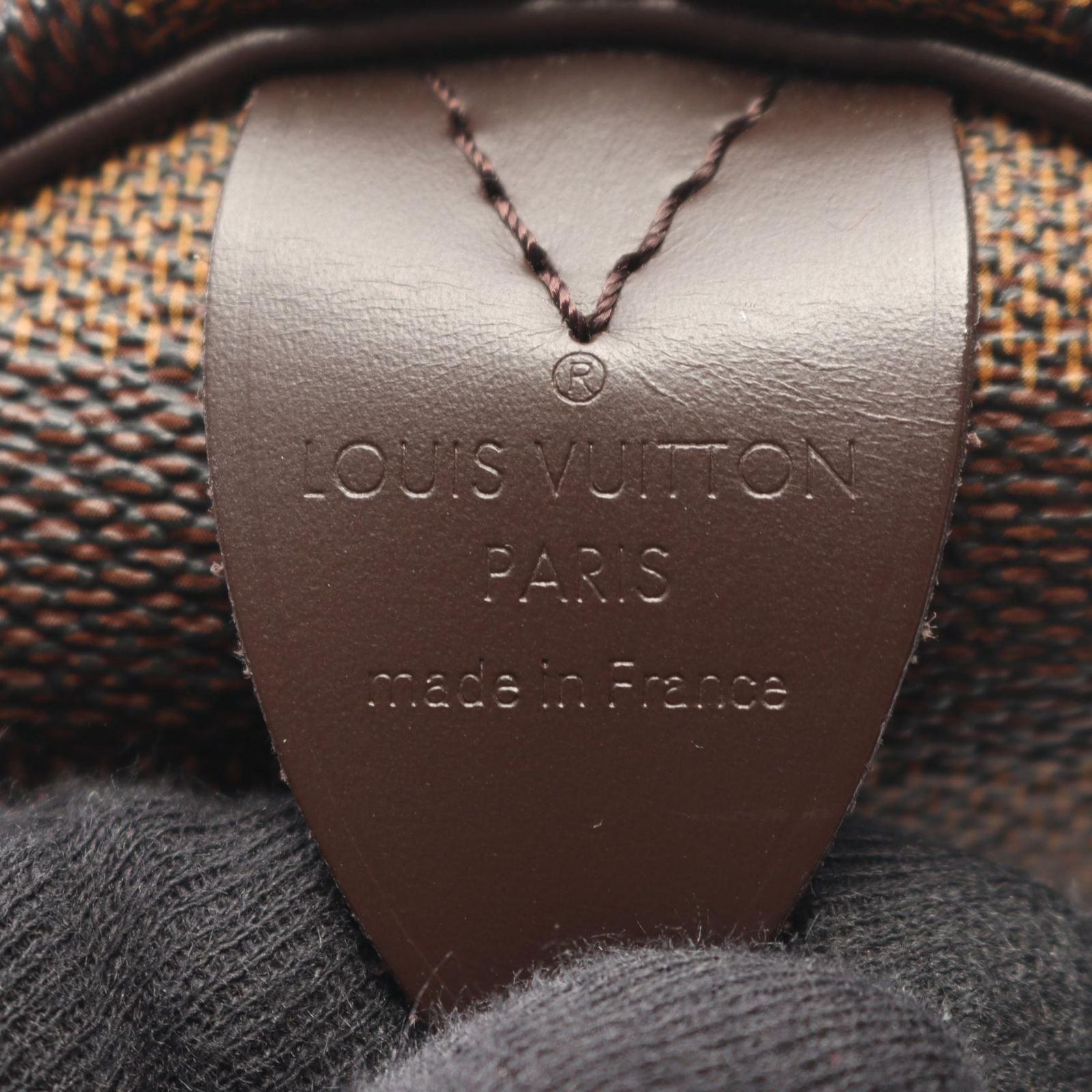 Louis Vuitton Speedy 30 Damier Ebene Canvas Leather Handbag — view 4