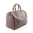 Louis Vuitton Speedy 30 Damier Ebene Canvas Leather Handbag — view 2