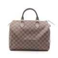 Louis Vuitton Speedy 30 Damier Ebene Canvas Leather Handbag