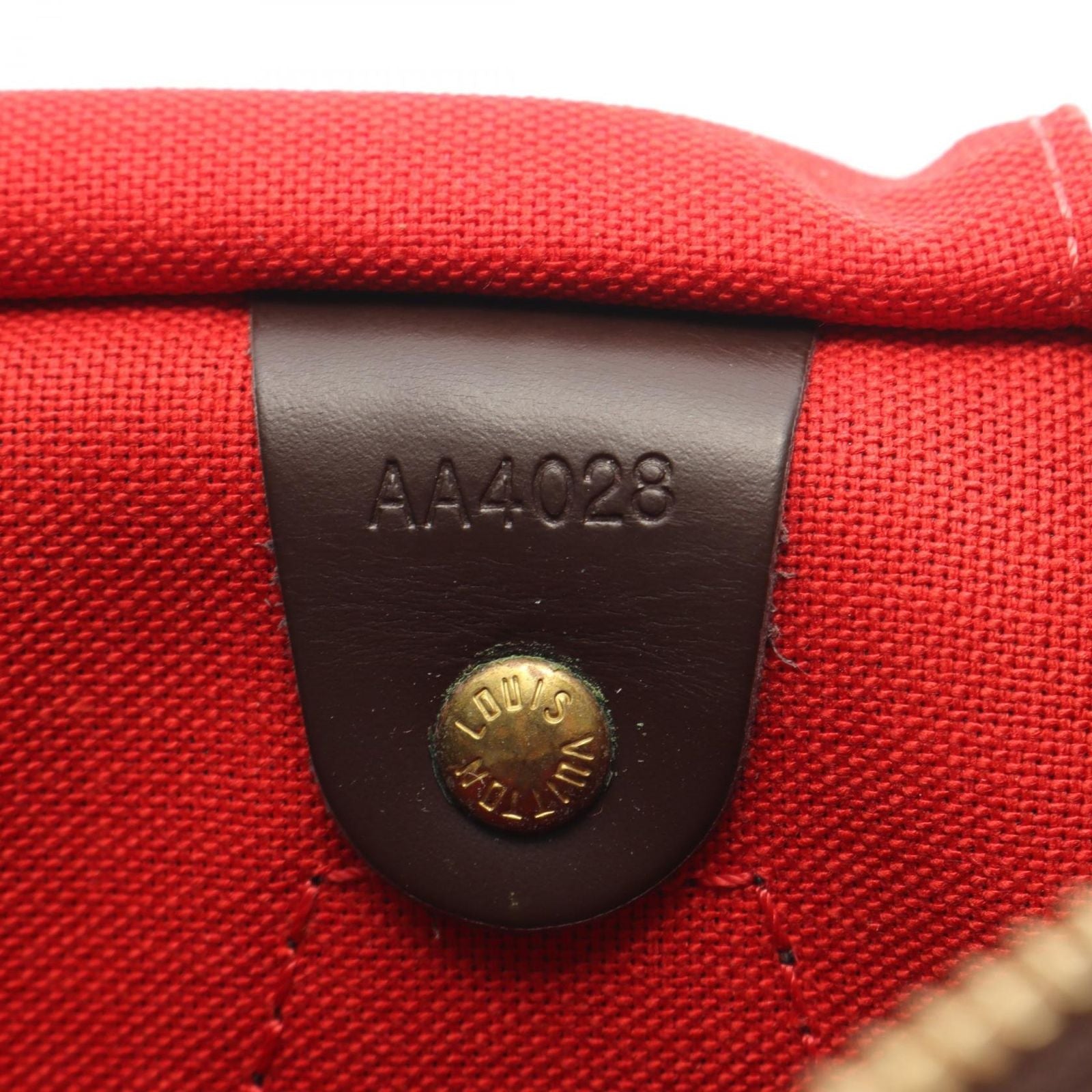 Louis Vuitton Speedy 30 Damier Ebene Canvas Leather Handbag — view 5