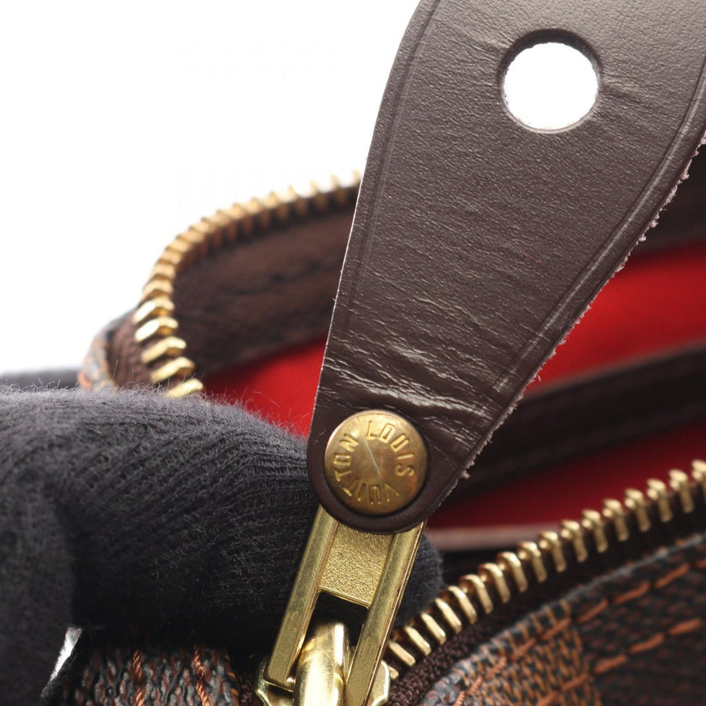 Louis Vuitton Speedy 30 Damier Ebene Canvas Leather Handbag — view 7
