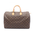 Louis Vuitton Speedy 40 Monogram Canvas Leather Handbag