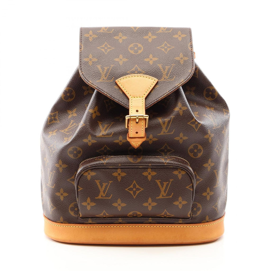 Louis Vuitton Backpack Montsouris MM Monogram Canvas Leather