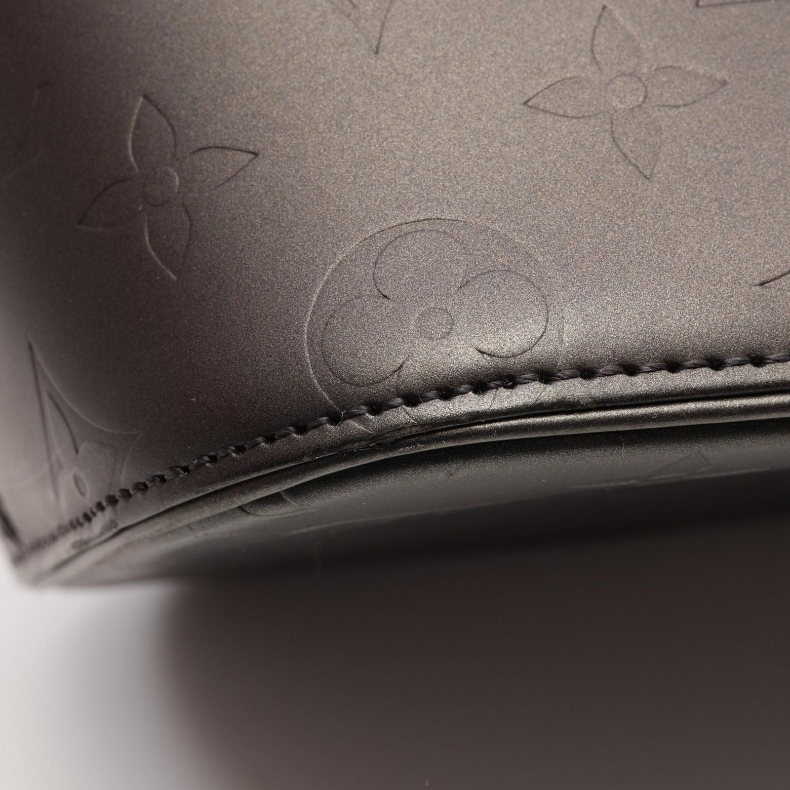 Louis Vuitton Stockton Monogram Matte Noir Leather Handbag — view 7