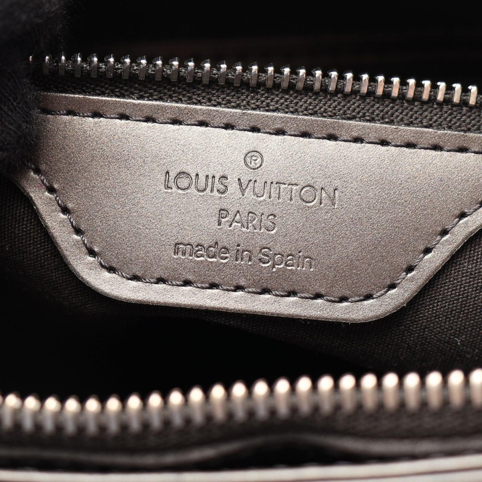 Louis Vuitton Stockton Monogram Matte Noir Leather Handbag — view 4