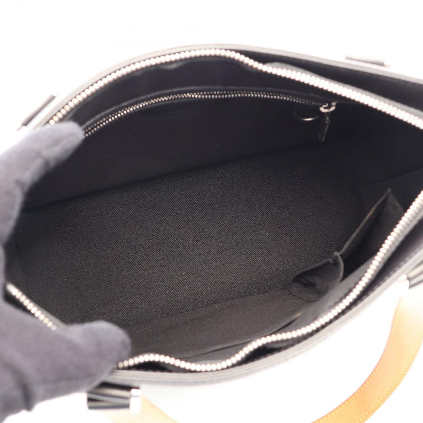 Louis Vuitton Stockton Monogram Matte Noir Leather Handbag — view 3