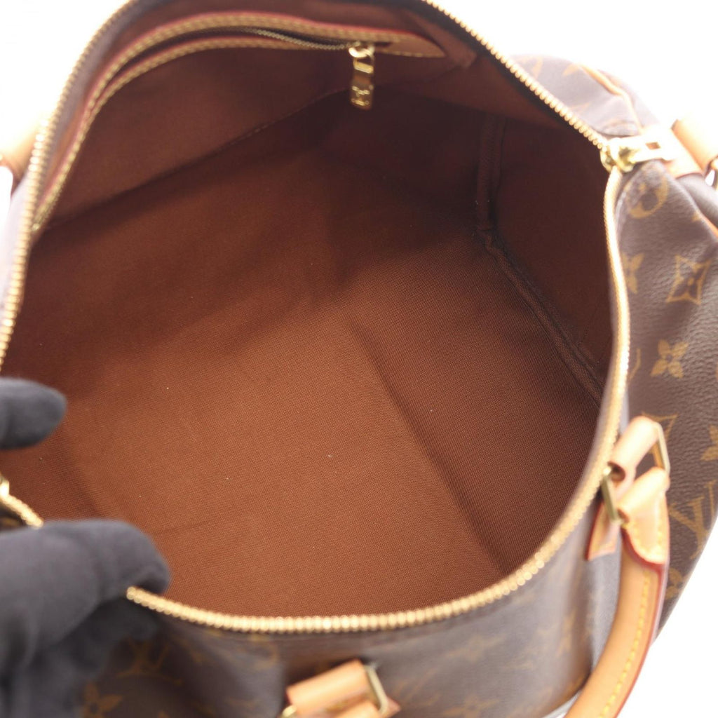 Louis Vuitton Speedy Bandouliere 35 Monogram 2-Way Canvas Leather Handbag — view 3