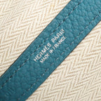 Hermes Tote Bag Garden Party TPM Cobalt Leather — view 4