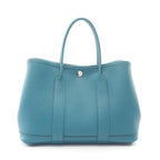 Hermes Tote Bag Garden Party TPM Cobalt Leather