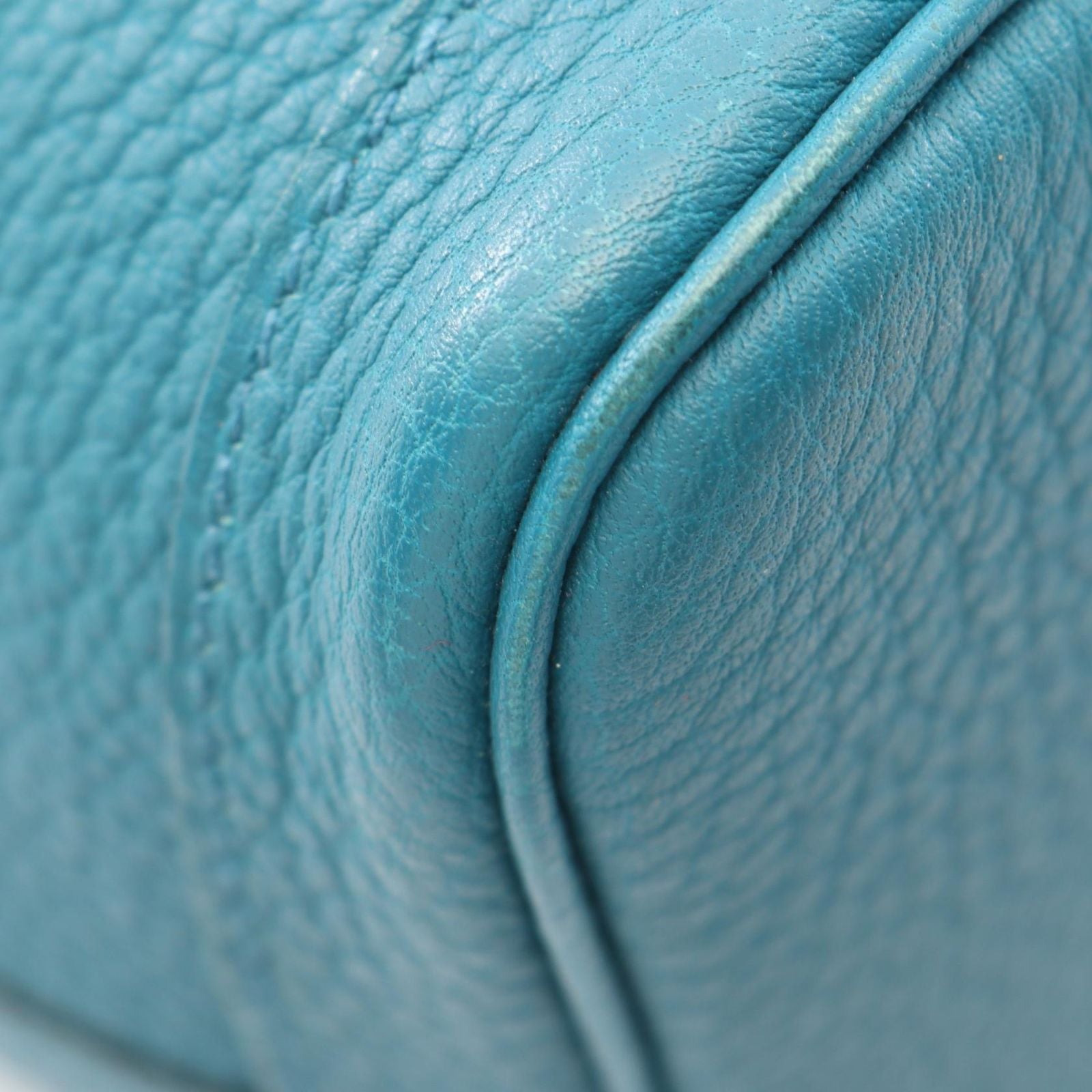 Hermes Tote Bag Garden Party TPM Cobalt Leather — view 7