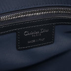 Dior Shoulder Bag Oblique Kids Ivory Navy Black Canvas Leather — view 4