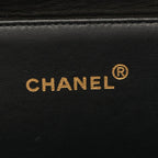 Chanel Quilted Face Black Lambskin Shoulder Bag — view 5