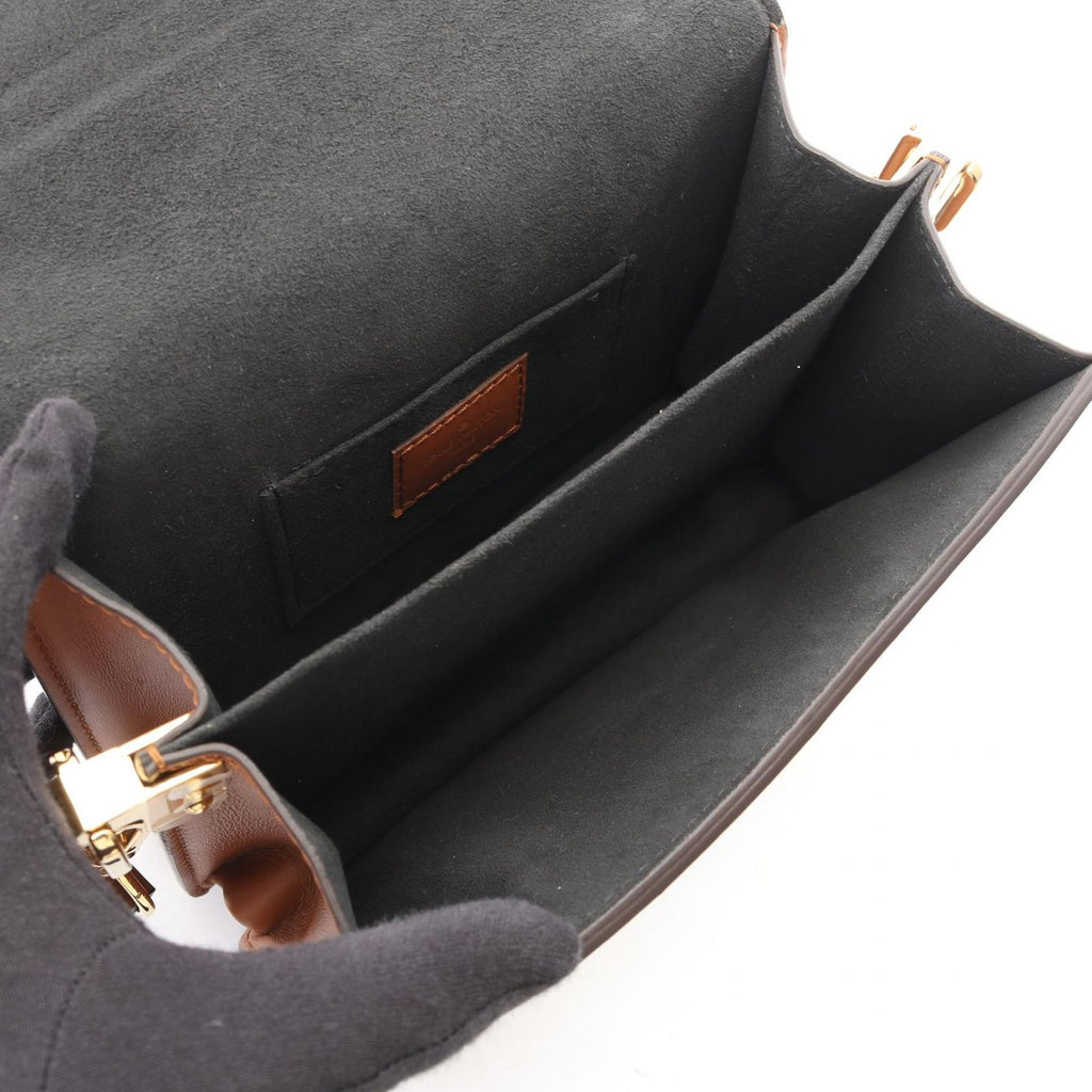 Louis Vuitton Shoulder Bag Dauphine Mini Monogram Reverse Canvas Leather — view 3