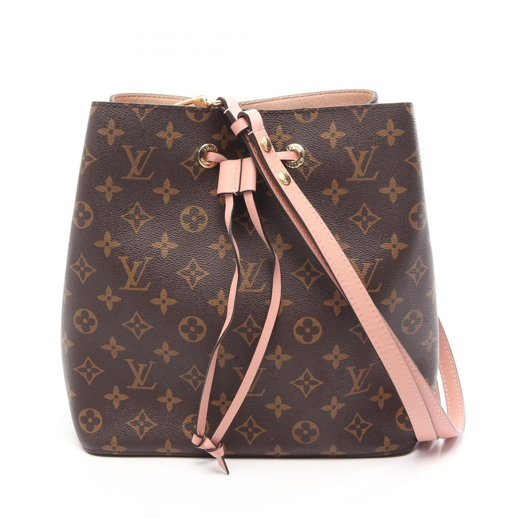 Louis Vuitton Shoulder Bag Neo Noe Monogram Rose Poudre Canvas Leather