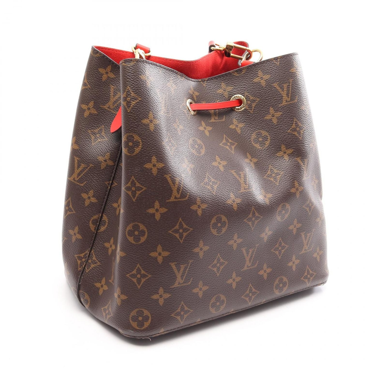 Louis Vuitton Shoulder Bag Neo Noe Monogram Coquelicot Canvas Leather — view 2