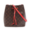 Louis Vuitton Shoulder Bag Neo Noe Monogram Coquelicot Canvas Leather