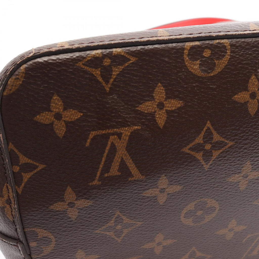 Louis Vuitton Shoulder Bag Neo Noe Monogram Coquelicot Canvas Leather — view 8
