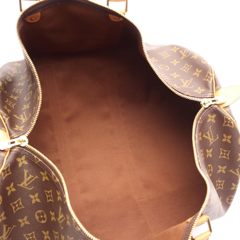 Louis Vuitton Boston Bag Keepall 55 Monogram Canvas Leather — view 3