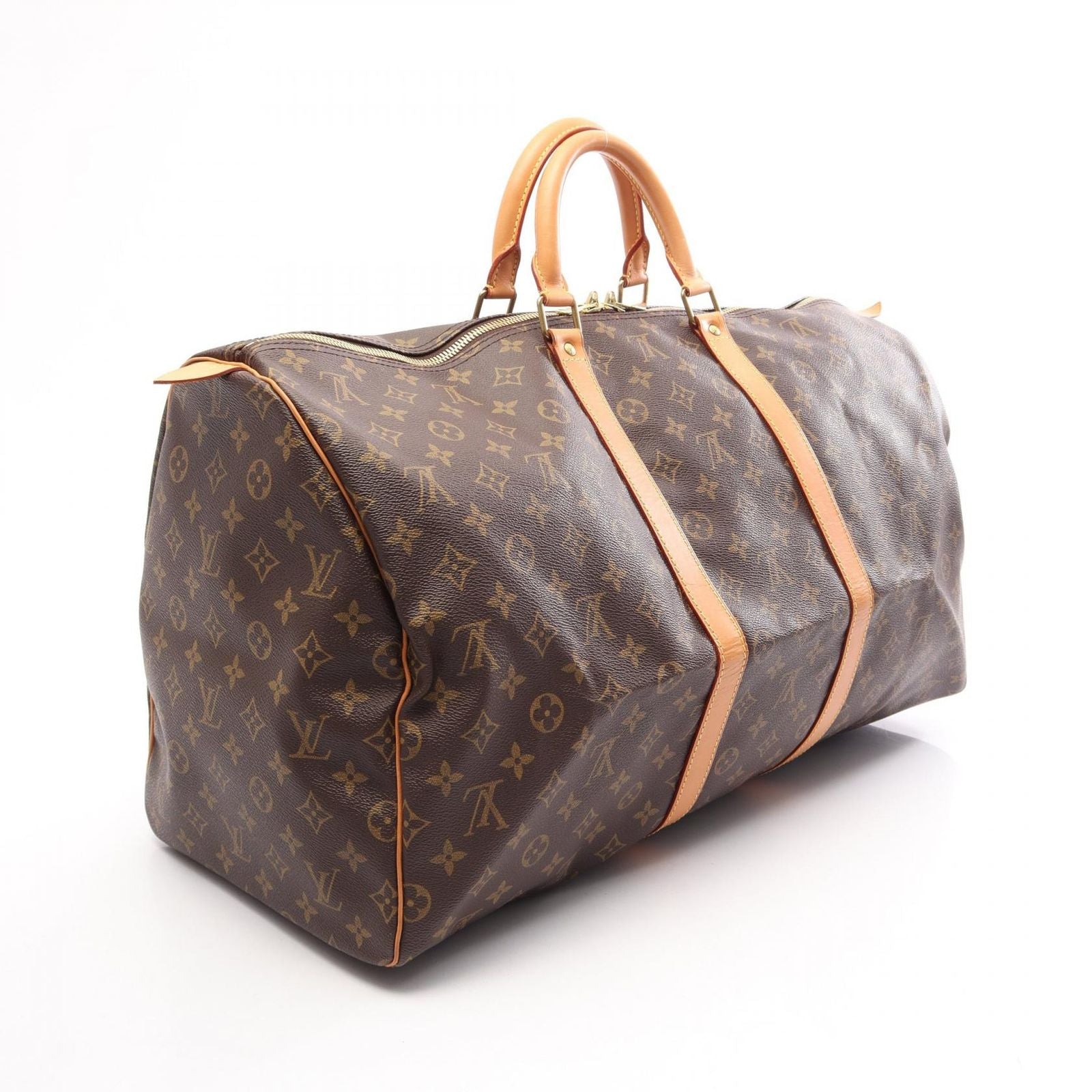 Louis Vuitton Boston Bag Keepall 55 Monogram Canvas Leather — view 2