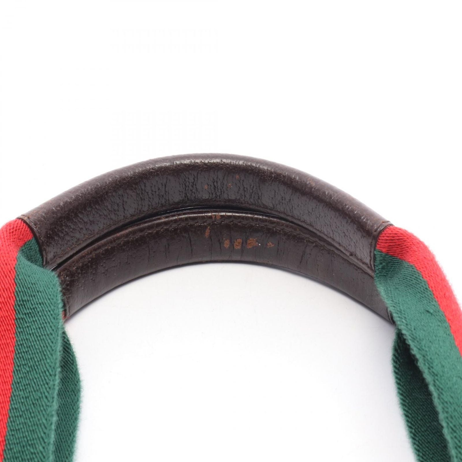 Gucci Tote Bag Webbing Line Beige Brown Green Canvas Leather Sherry — view 5
